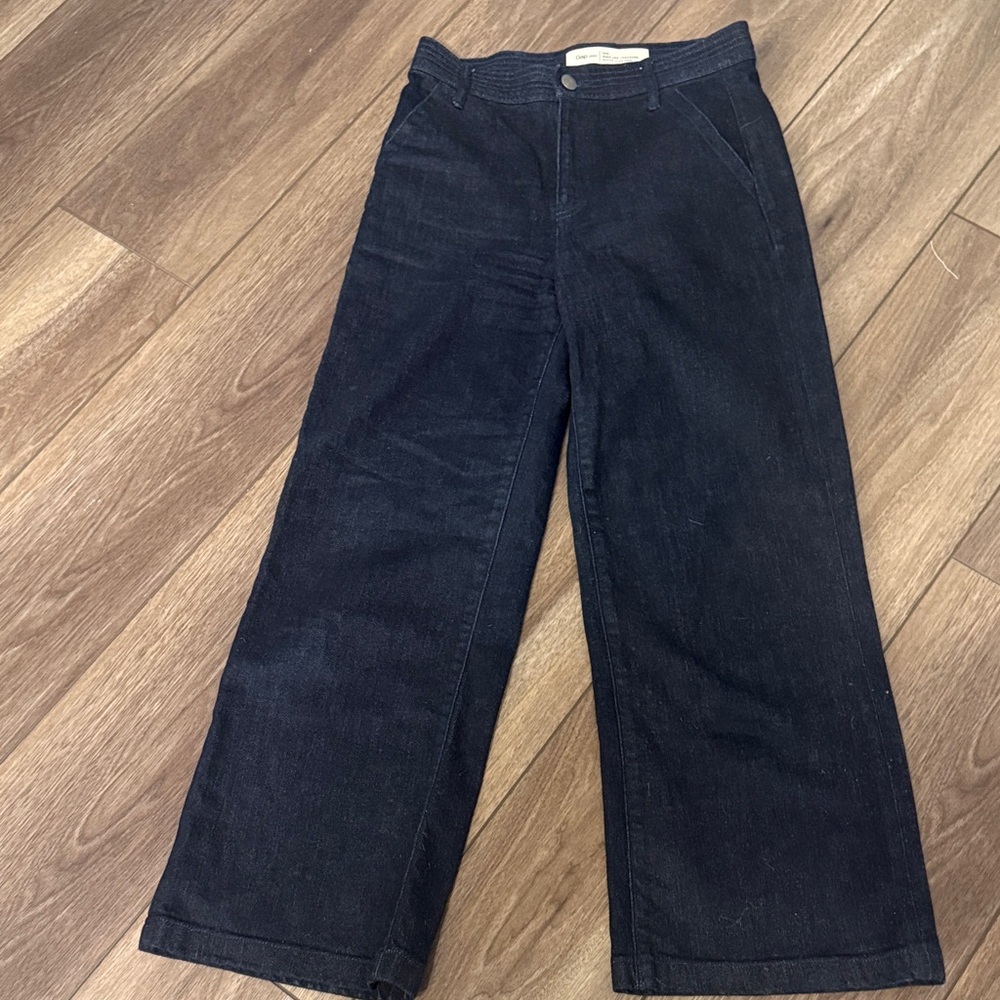 GAP Super High Rise Wide-Leg Trousers - Dark Blue